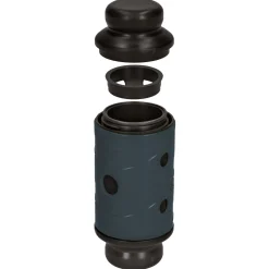 Eat Slow Feed And Treat Roller Anti-Schrok Grijs&Zwart - Hondenvoerbak