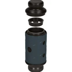 Eat Slow Feed And Treat Roller Anti-Schrok Grijs&Zwart - Hondenvoerbak