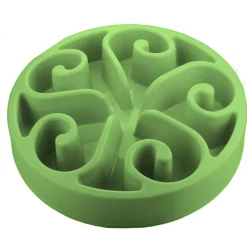 Eat Slow Live Longer Anti-Schrok Voerbak Groen - Hondenvoerbak