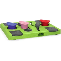 Eat Slow Live Longer Puzzle Rectangle - Hondenspeelgoed - 26x25x5 cm Groen