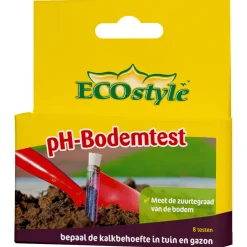 Ecostyle Ph-Bodemtest - Potgrond Turf - 8 stuks