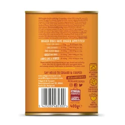 Edgard&Cooper Blik Chicken Turkey Adult - Hondenvoer - Kip Kalkoen Aardbei 400 g Graanvrij