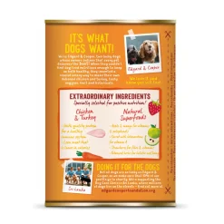 Edgard&Cooper Blik Chicken Turkey Adult - Hondenvoer - Kip Kalkoen Aardbei 400 g Graanvrij