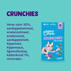 Edgard&Cooper Crunchies - Kattensnack - Zalm 50 g
