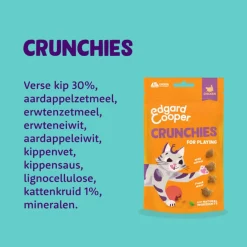 Edgard&Cooper Crunchies - Kattensnack - Kip 50 g