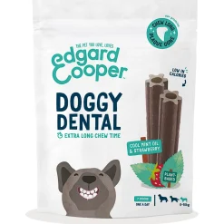 Edgard&Cooper Doggy Dental Aardbei&Mint - Hondensnacks