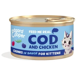 Edgard&Cooper Kitten Chunks 85 g - Kattenvoer
