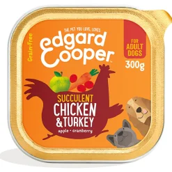 Edgard&Cooper Kuipje Chicken Turkey Adult - Hondenvoer - Kip Kalkoen Appel 300 g Graanvrij