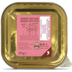 Edgard&Cooper Kuipje Duck Chicken Puppy - Hondenvoer - Eend Kip Broccoli 150 g Graanvrij