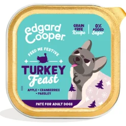 Edgard&Cooper Kuipje Festive Paté - Hondenvoer - Kalkoen 150 g
