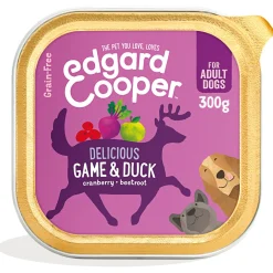 Edgard&Cooper Kuipje Game Duck Adult - Hondenvoer - Wild Eend Cranberry 300 g Graanvrij