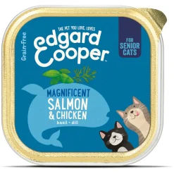 Edgard&Cooper Kuipje Senior - Kattenvoer - Kip Zalm 85 g