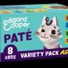 Edgard&Cooper Multipack Paté - Kattenvoer - Kip Zalm Lam 8x85 g