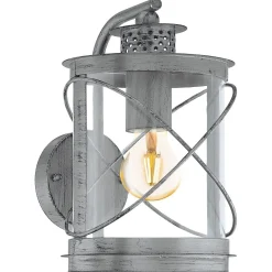 Eglo Wandlamp Hilburn Neerwaarts - Buitenverlichting - Zilver