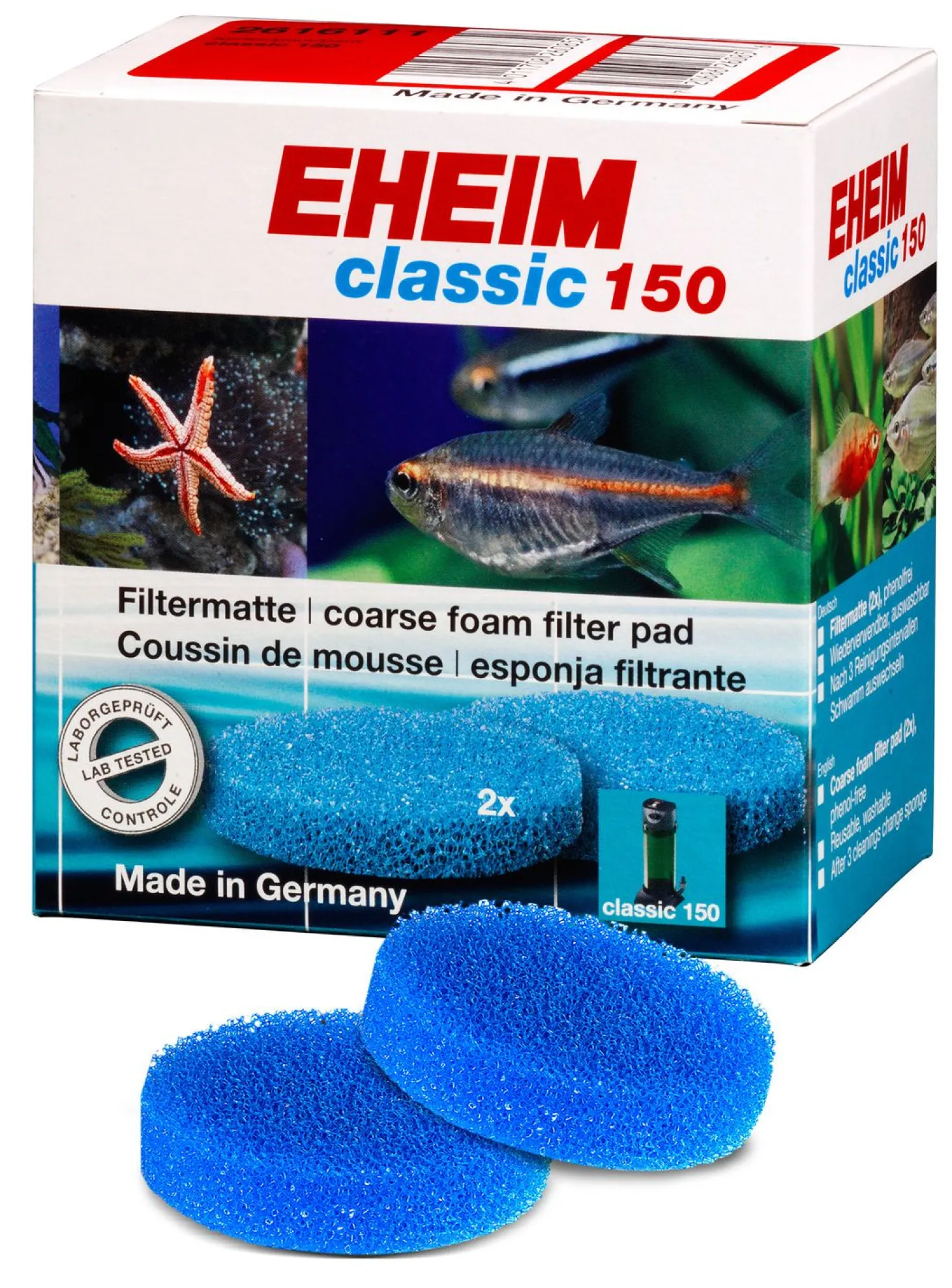 Eheim Filtermat Voor Classic 150 - Filtermateriaal - 2 stuks 150 - 2211