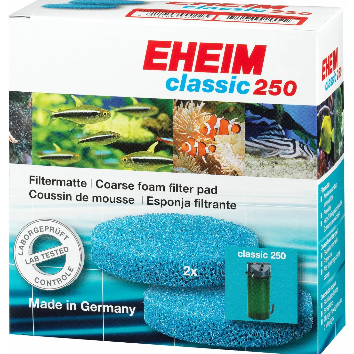 Eheim Filtermatten Voor Classic 250 - Filtermateriaal - 2 stuks 250 - 2213
