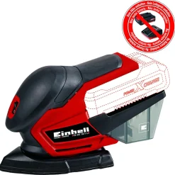 Einhell Accu Multischuurmachine - Electrisch Gereedschap - 0.84 kg Rood Zwart Wit