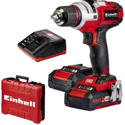 Einhell Accuboor/Schroefmachine - Electrisch Gereedschap - 3.86 kg Rood Zwart Zilver