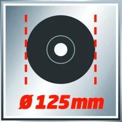 Einhell Haakse Slijper - Electrisch Gereedschap - 2.54 kg Rood Zwart Zilver