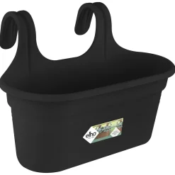 Elho Balkonbak Green Basics Easy Hanger - Plantenbak - 36x27x26 cm Zwart L
