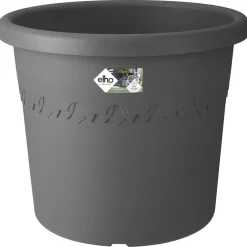 Elho Bloempot Algarve Rond Incl. Wieltjes - Buitenpot - Ø40x34 cm Grijs