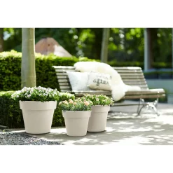 Elho Bloempot Green Basics Top Planter Rond Wit - Buitenpot