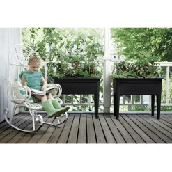 Elho Green Basics Kweektafel - Kweekbenodigdheden - 75.5x36.5x65.1 cm Zwart