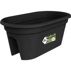 Elho Plantenbak Green Basics Flower Bridge - Plantenbak - 55x29x23 cm Zwart