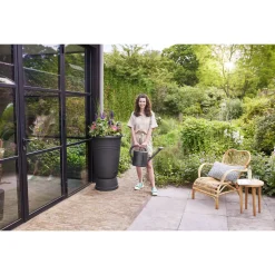 Elho Regenton Plus - Regenwatertonnen - 110 l Zwart