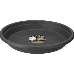 Elho Uni Schotel Rond Grijs - Plantenschotel