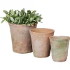 Esschert's Garden Aged Terra Cotta Potten - Bloempotten - 10x12 /13x14/16x17.5 cm Rood Set A 3