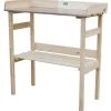 Estwood Oppot Tafel Met Zinken Blad - Kweekbenodigdheden - 78x36.5x82.5 cm 5.6 kg Zink Natural