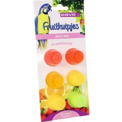 Esve Fruitkuipjes Jelly Mix - Vogelsnack - Banaan Aardbei Meloen 6 stuks