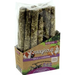 Esve Knaaghout Knaagdier Wilg + Luzerne - Knaagdiersnack - 100 g