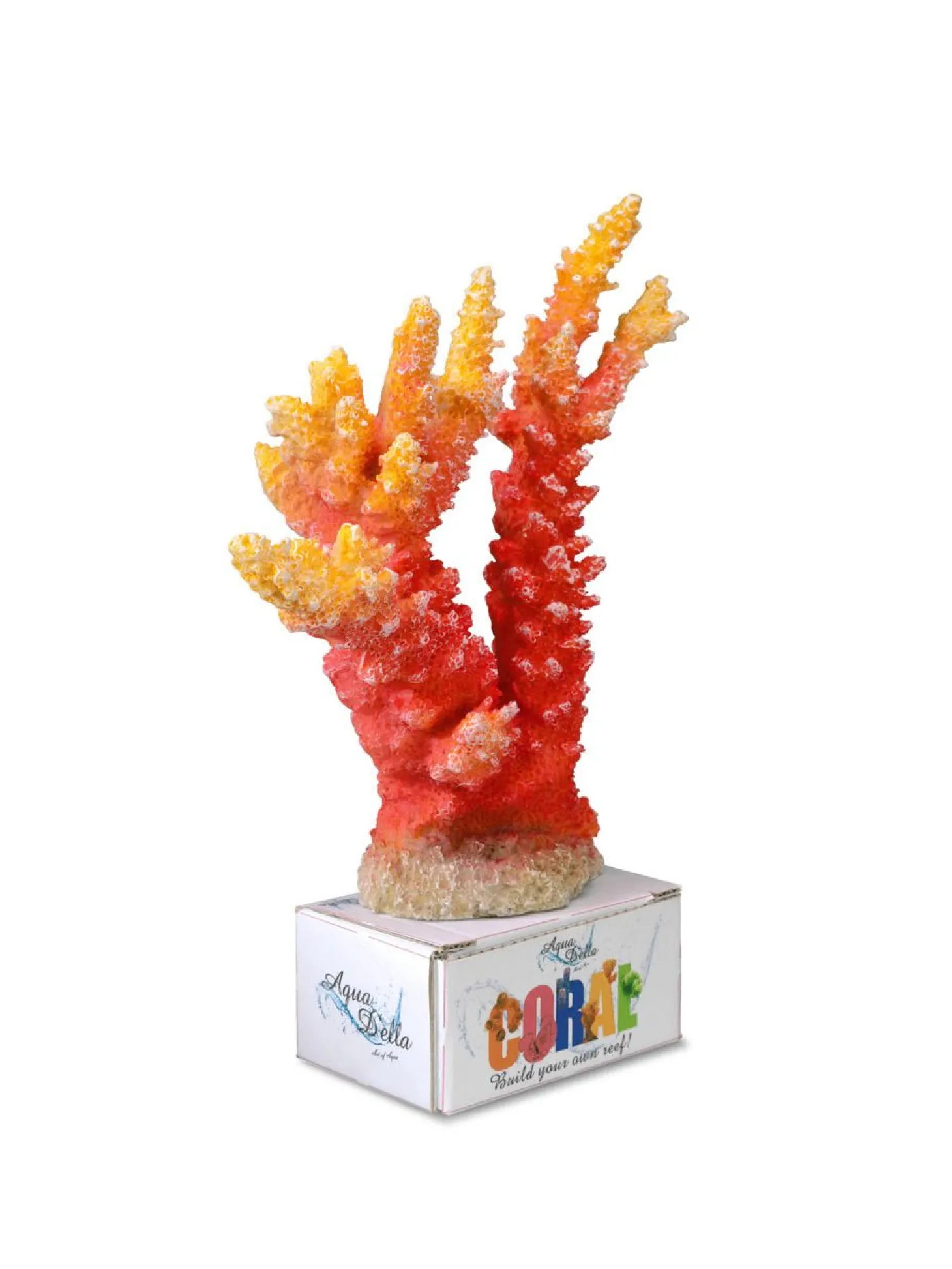 Europet Bernina Decor Koraal L - Aquarium - Ornament - 20.5x15.5x7 cm Oranje