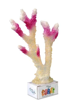 Europet Bernina Decor Koraal Xl - Aquarium - Ornament - 26x18.5x7.5 cm Wit Pink