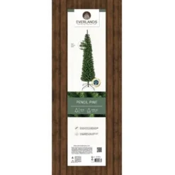 Everlands Kunstkerstboom Pencil - Kerstboom - Ø50x180 cm 3 kg Groen Everlands