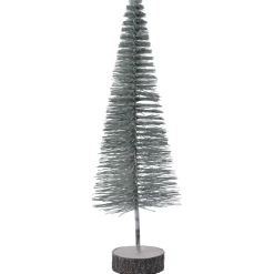 Everlands Mini Boom Glitter - Kerstboom - Ø15x44 cm Groen