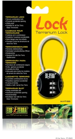 Exo Terra Cijferslot Metaal Lock - Accessoires - Zwart per stuk