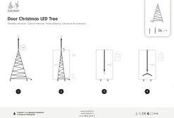 Fairybell Deurverlichting - Kerstverlichting - 210 cm Warm Wit 120 led