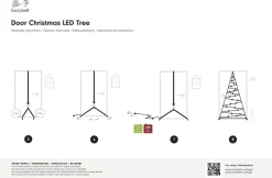 Fairybell Deurverlichting - Kerstverlichting - 210 cm Warm Wit 120 led