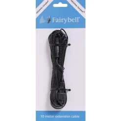Fairybell Verlengkabel - Kerstverlichting - 10 m Zwart 31v