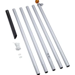 Fairybell Vlaggenmast Deelbaar - Kerstverlichting - 600 cm Zilver