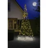Fairybell Vlaggenmast Kerstboom - Kerstverlichting - 400 cm Zwart 640 led