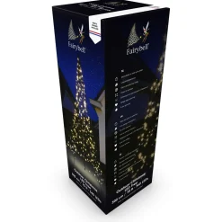 Fairybell Vlaggenmast Kerstboom - Kerstverlichting - 3 m Warm Wit 360 led