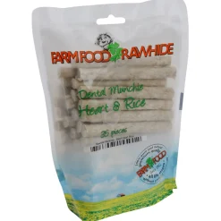 Farm Food Rawhide Dental Munchie Hart - Hondensnacks - Rund 10 cm 35x8 g