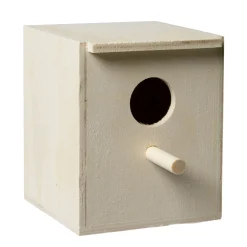 Fauna Broedkastje Exoten Opening 32 Mm - Vogelbroedbenodigheden - 10.5x11x13.5 cm Houtkleur