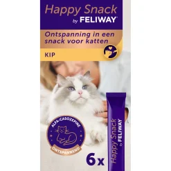 Feliway Happy Snack - Kattensnack - Kip 15 g 6 stuks Voor Katten Vanaf 12 Weken