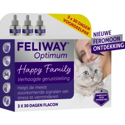 Feliway Optimum Navulling 3-Pack - Anti stressmiddel - 48 ml