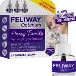 Feliway Optimum Navulling 3-Pack - Anti stressmiddel - 48 ml